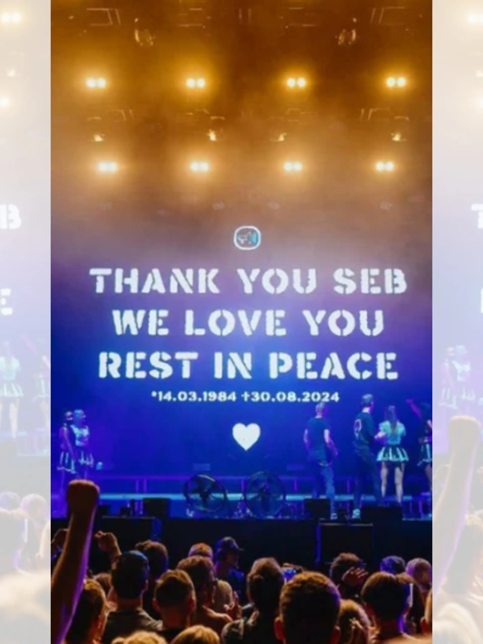 Scooter verabschieden sich auf ihrem Konzert von Crew-Mitglied Seb