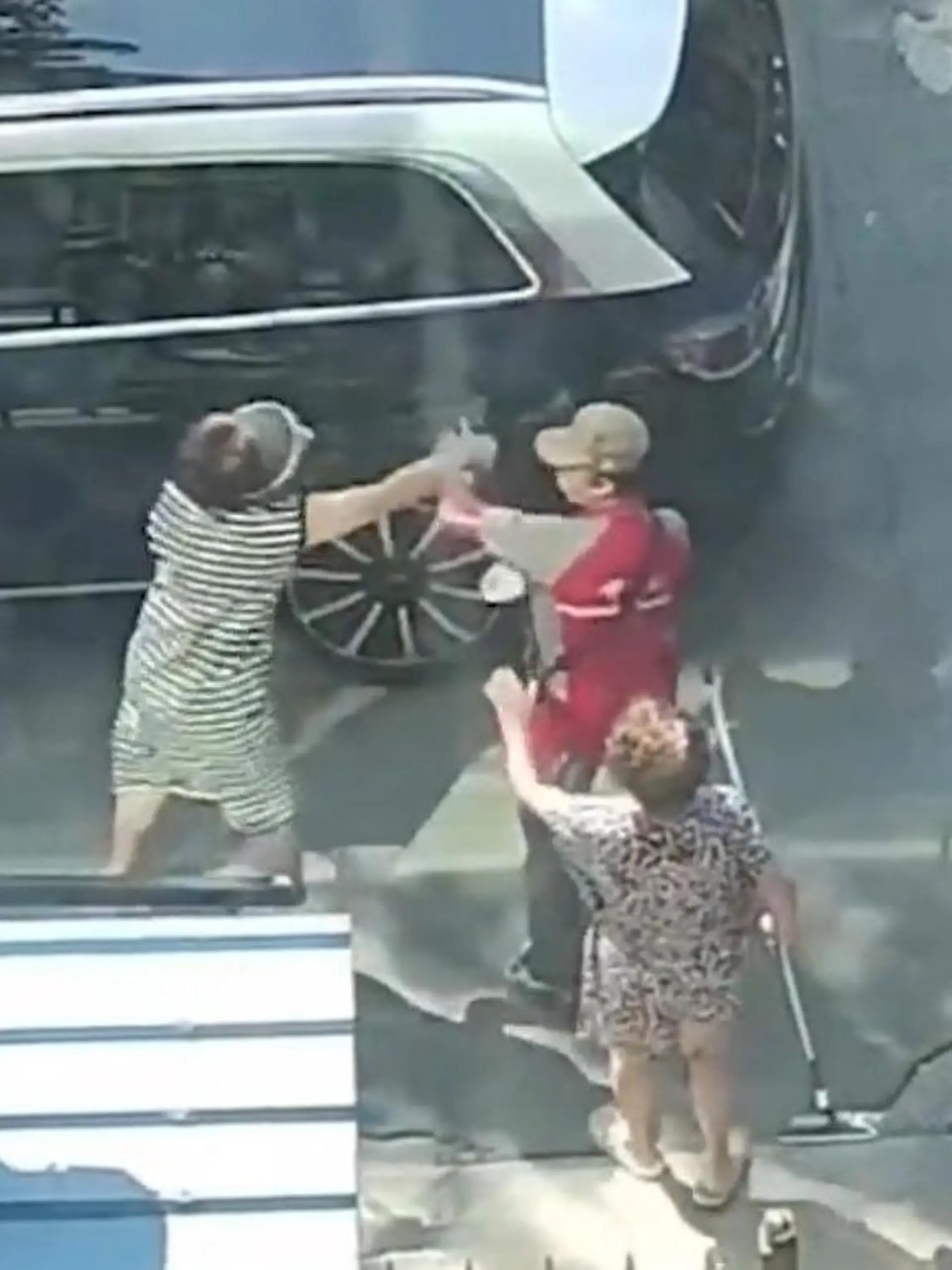 In Shenyang City in China blockiert eine Frau mit ihrem Auto die Feuerwehreinfahrt. Ein Essenslieferant macht sie drauf aufmerksam. Das kommt bei der Falschparkerin nicht gut an – kurzerhand wird sie sogar handgreiflich. Wie das ausgeht, seht ihr im Video!
