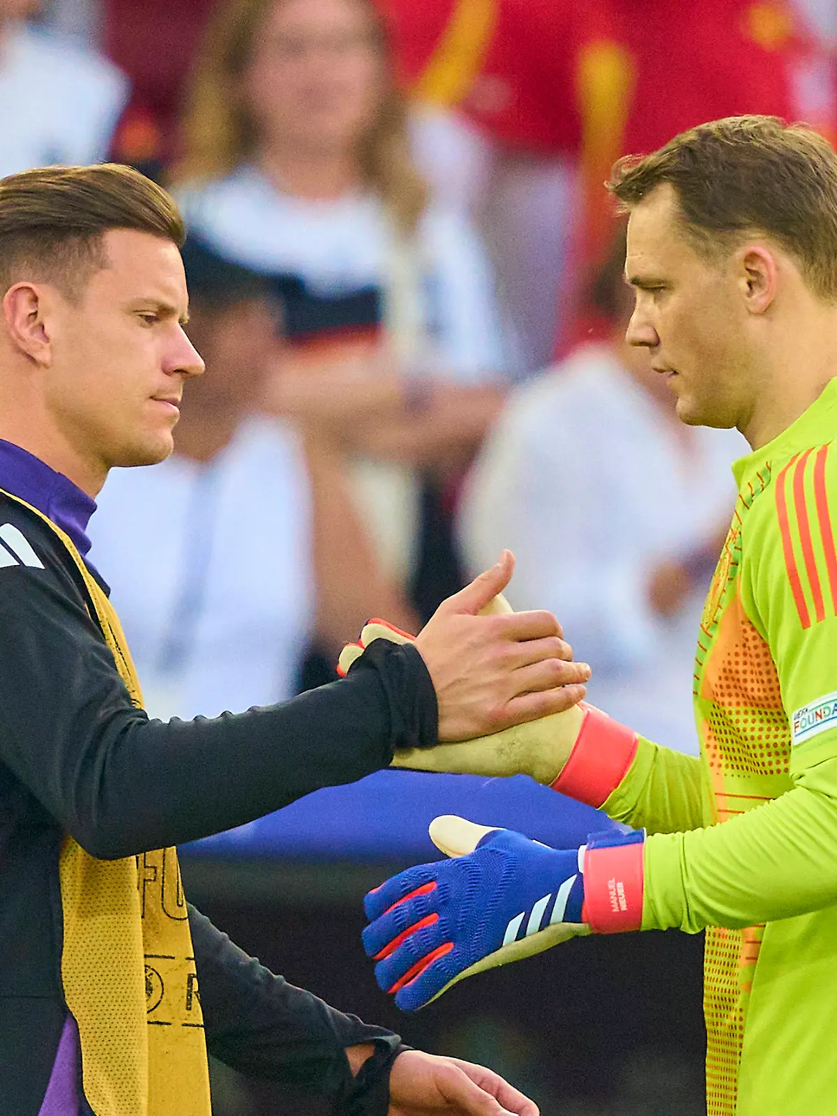 Marc-Andre ter Stegen (l.) und Manuel Neuer