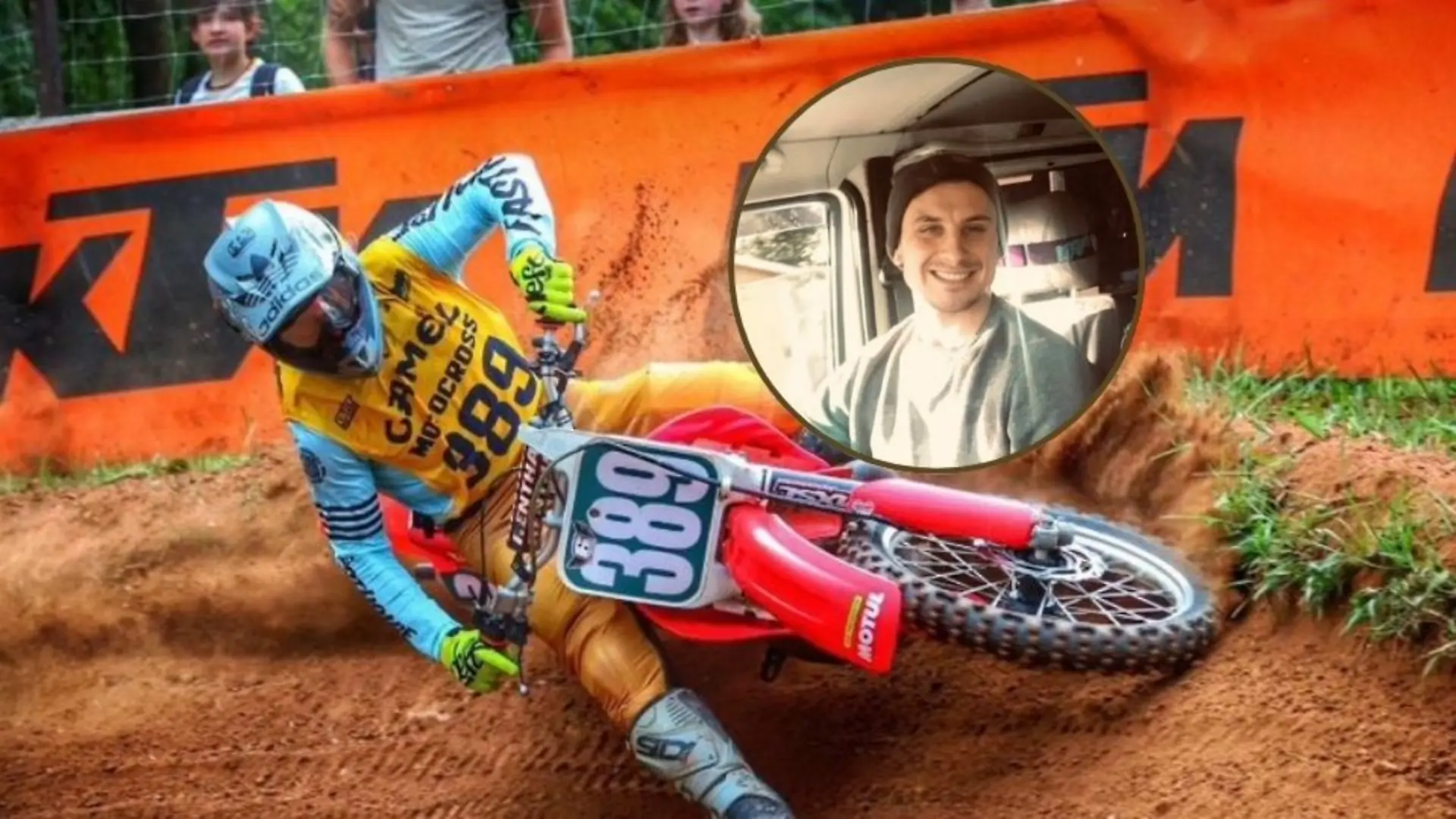 Dominic war leidenschaftlicher Motocrossfahrer.