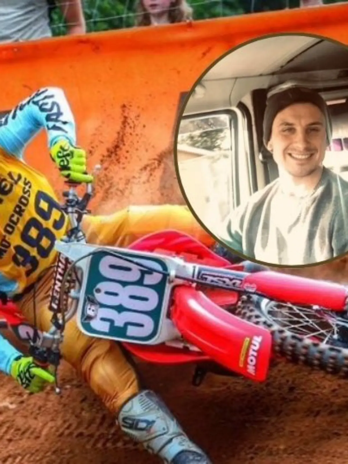 Dominic war leidenschaftlicher Motocrossfahrer.