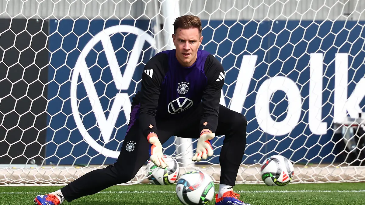 Marc-André ter Stegen beim Training in Herzogenaurach.