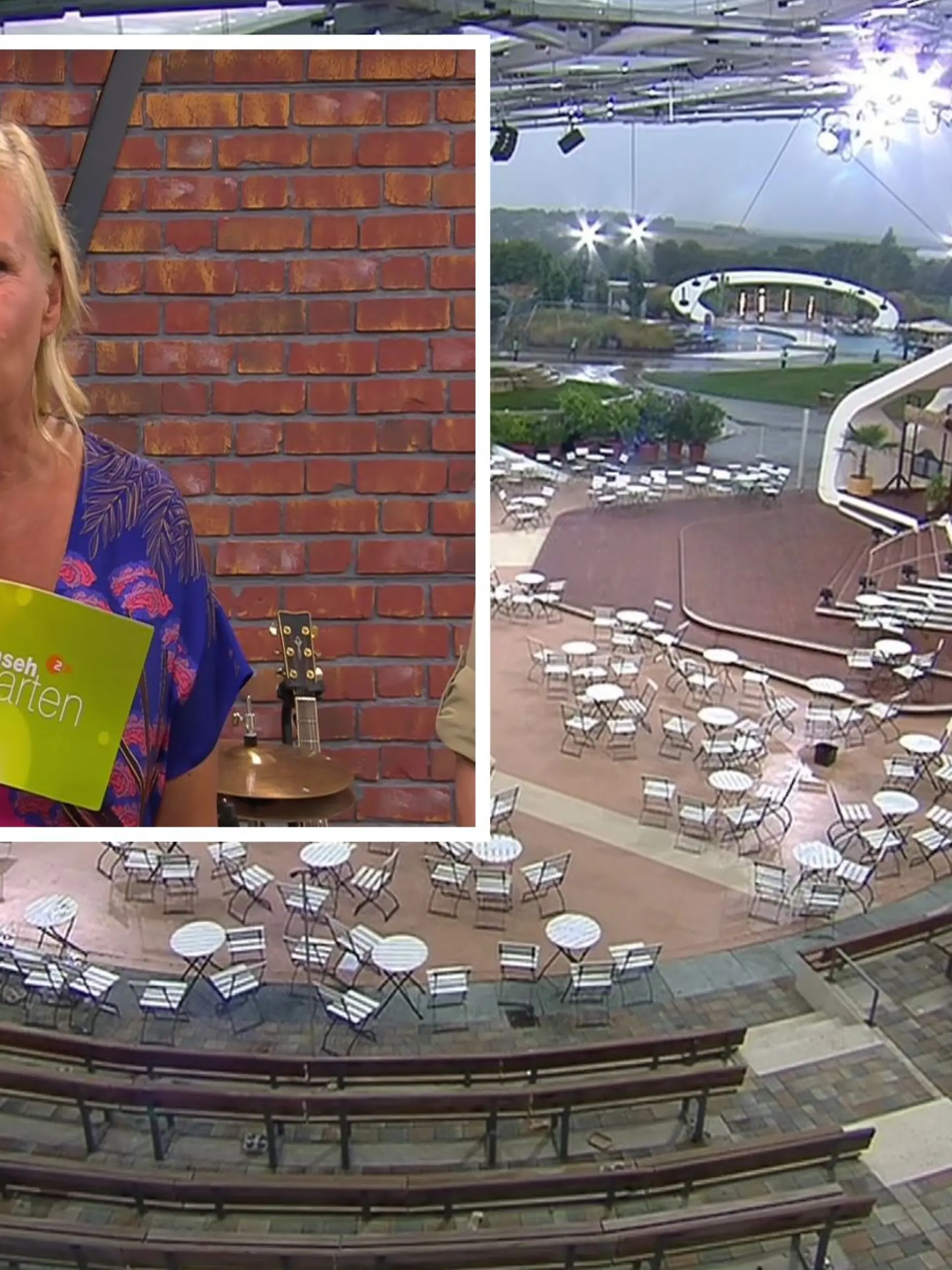 Ein leerer Fernsehgarten und Kiwi, die aus dem Studio moderiert. Was ist denn da los? 