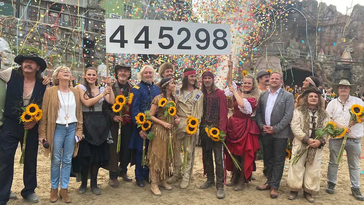 In diesem Jahr besuchten 445.298 Zuschauer die Karl-May-Spiele in Bad Segeberg.