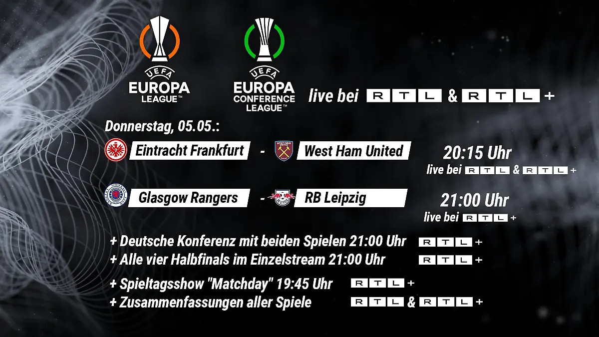 Unser Europapokalprogramm am Donnerstag.