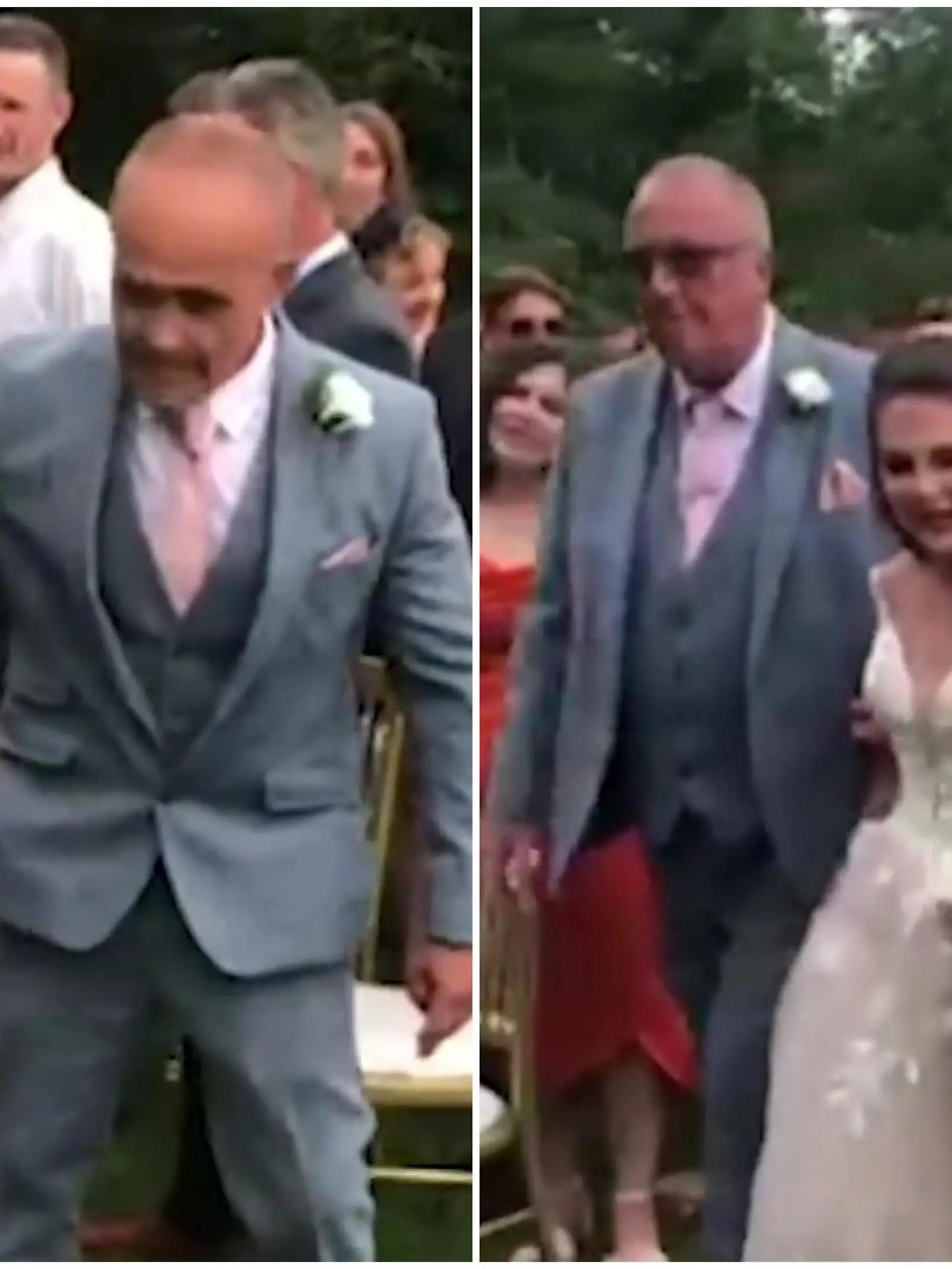 DER Vater-Tochter-Moment schlechthin - und Papa Andy lässt seine Tochter Amy einfach alleine vor dem Gang zum Altar stehen. Dabei hat er mit der Braut etwas ausgeheckt. Eine emotionale Überraschung für den Stiefpapa.