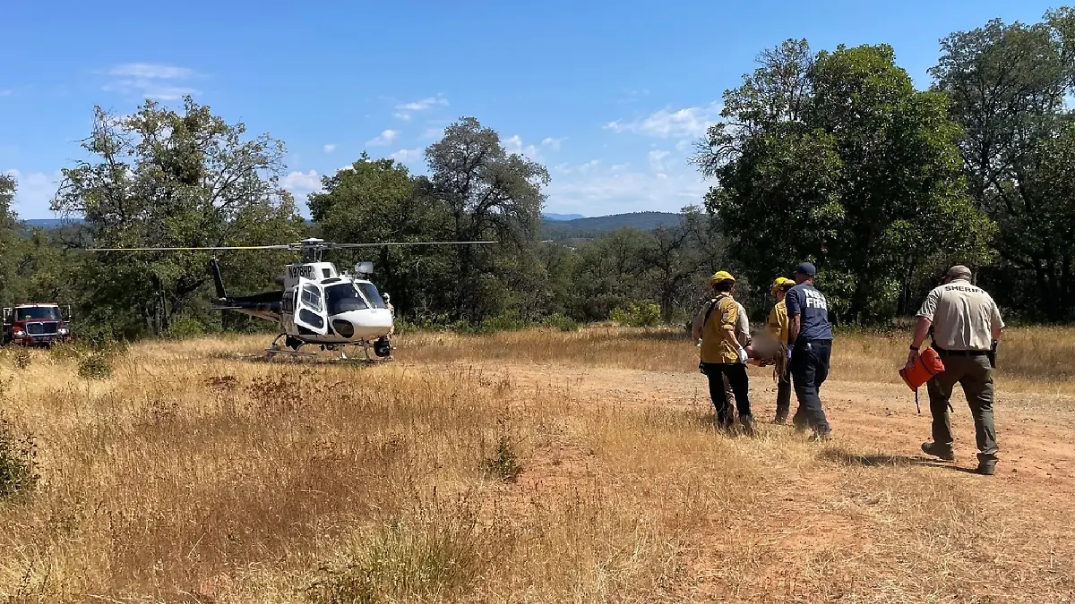 Rettung der Vermissten mit Hubschrauber