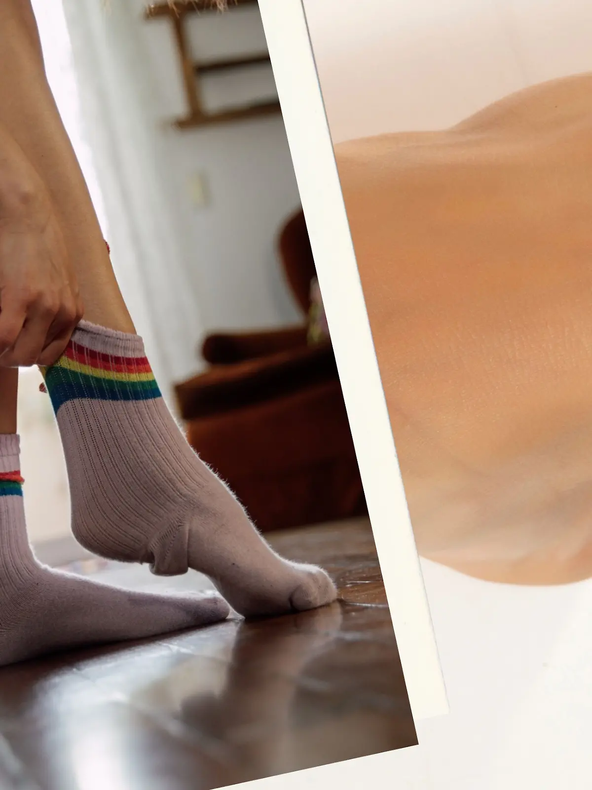 Mist, schon wieder Druckstellen an Fuß und Bein wegen der blöden Socken. Aber woher kommen die Abdrücke eigentlich?