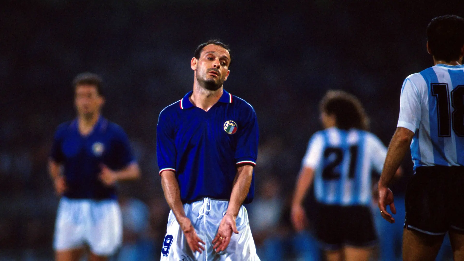 Salvatore „Totò” Schillaci liegt im Krankenhaus