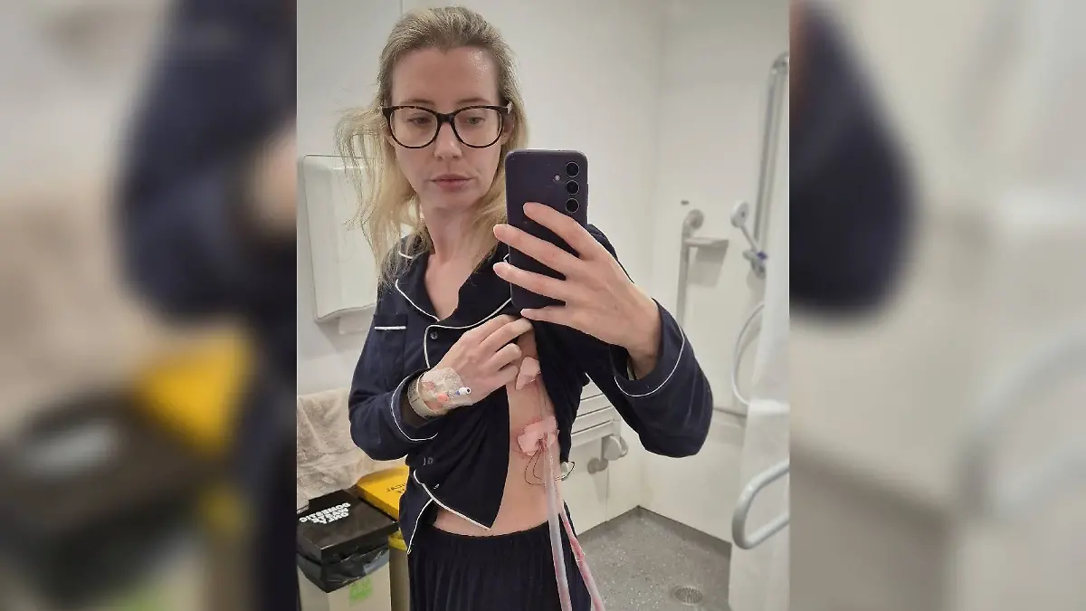 Jennifer Pickering musste eine Thoraxdrainage gesetzt werden.