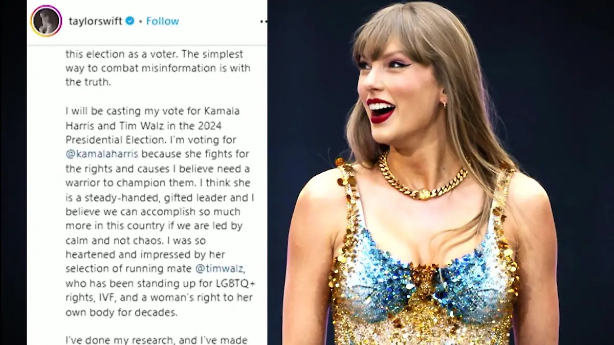 Welche Promis unterstützen Trump, welche Harris? Superstar Swift positioniert sich nach TV-Duell