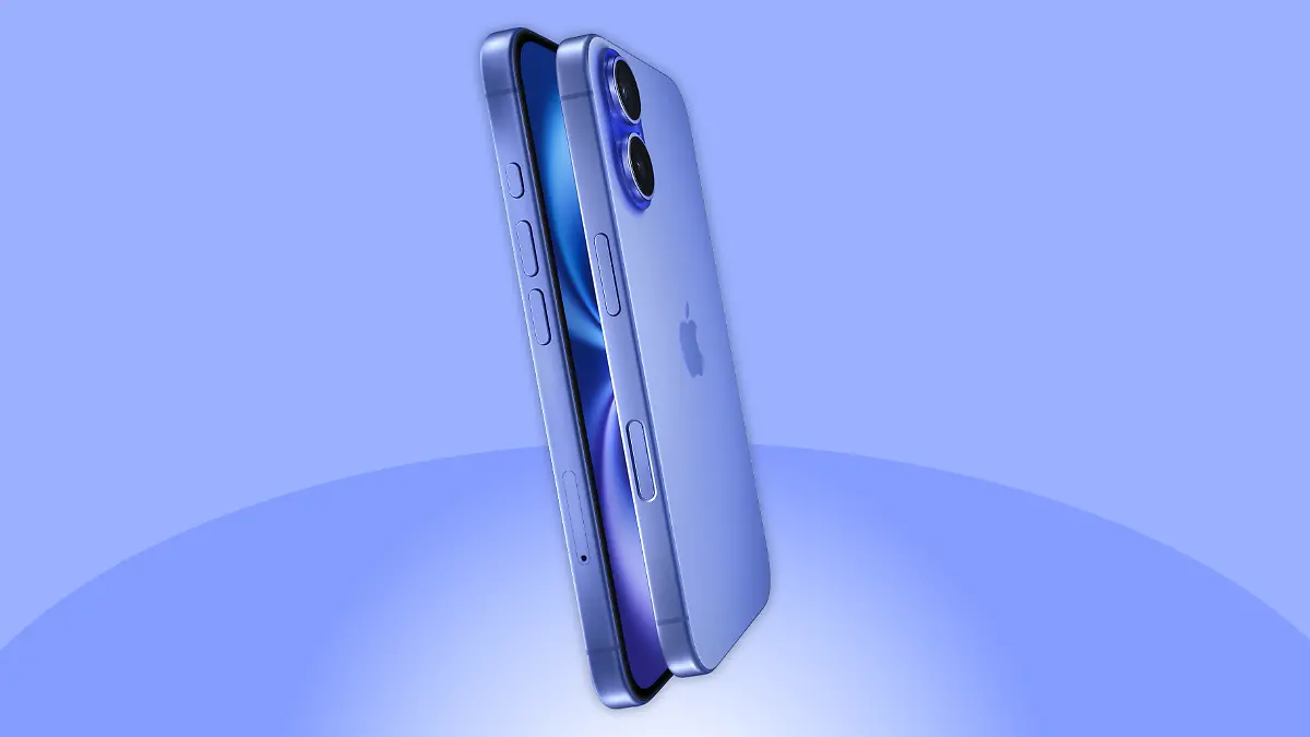 iPhone 16 in Blau