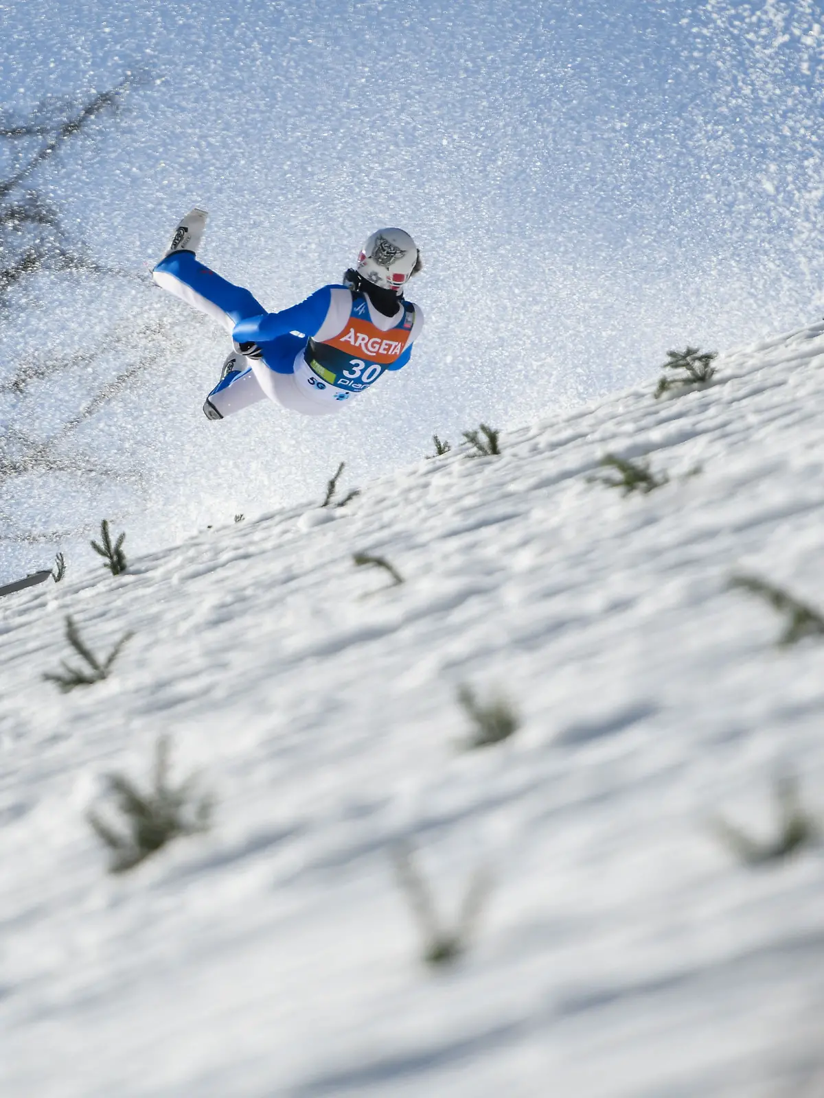 Daniel-André Tande stürzte 2021 in Planica schwer.