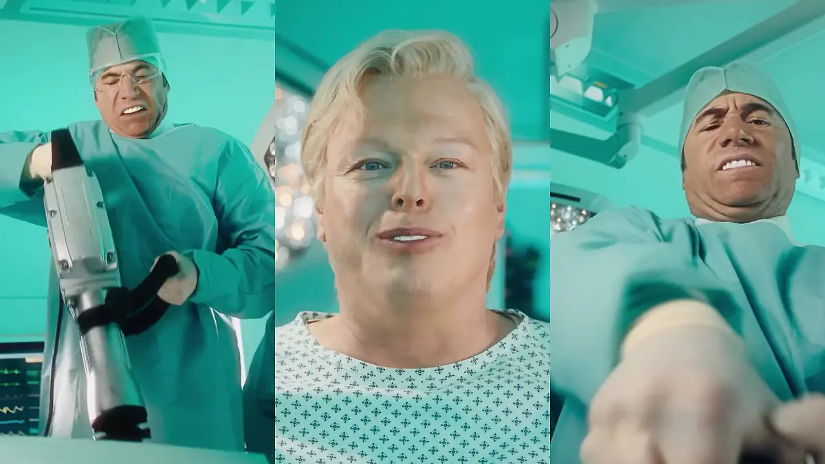 Michael Bully Herbig operiert als Dr. Lamborghini den neuen Stefan Raab.