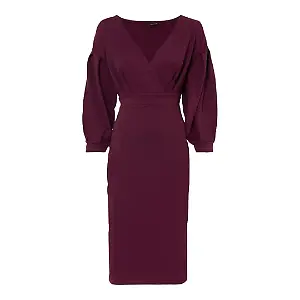 Kleid in Wickeloptik