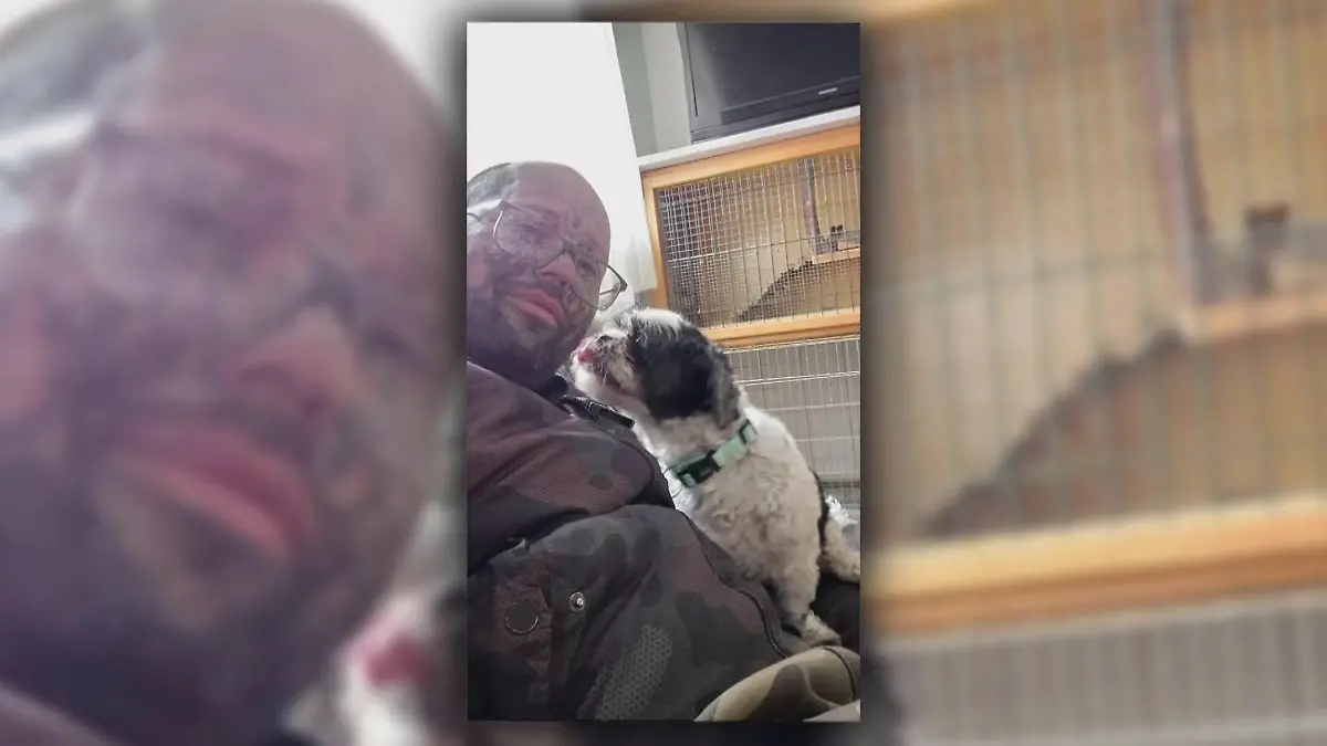 Hund Filip hat nun ein neues liebevolles Zuhause bei seinem Retter.