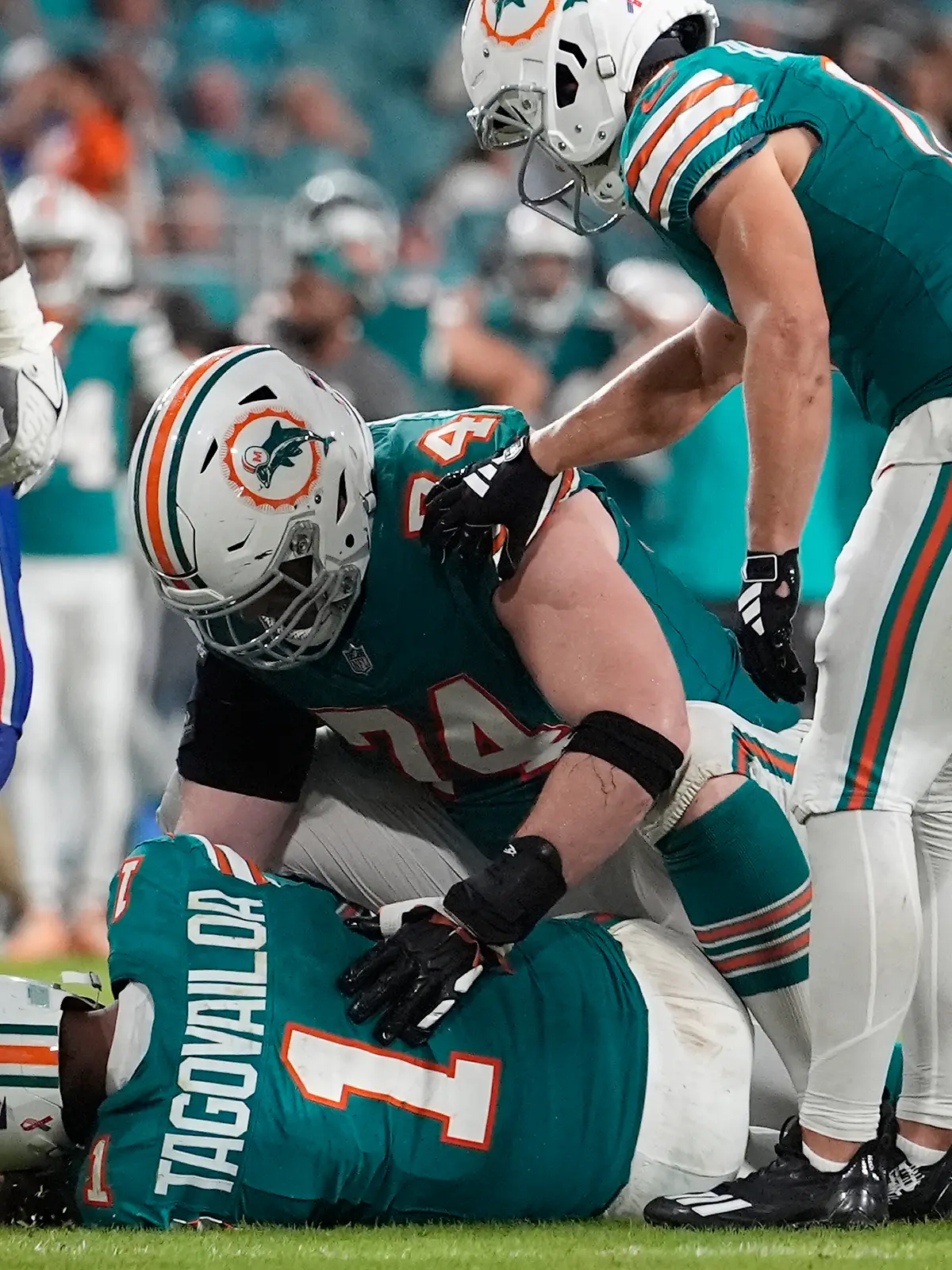 Dolphins-Quarterback Tua Tagovailoa hat sich zum dritten Mal eine Gehirnerschütterung zugezogen.