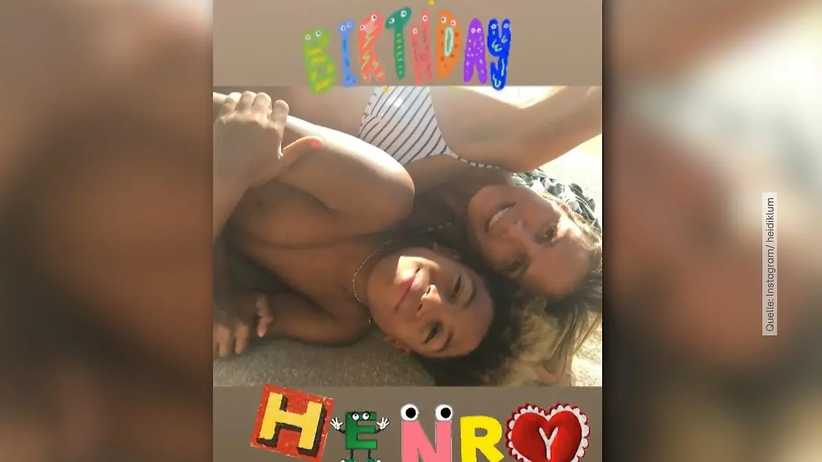 Heidi feiert Henrys 19. mit niedlichen Throwback-Aufnahmen Klum-Spross hat Geburtstag