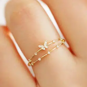 Ring mit Schmetterling