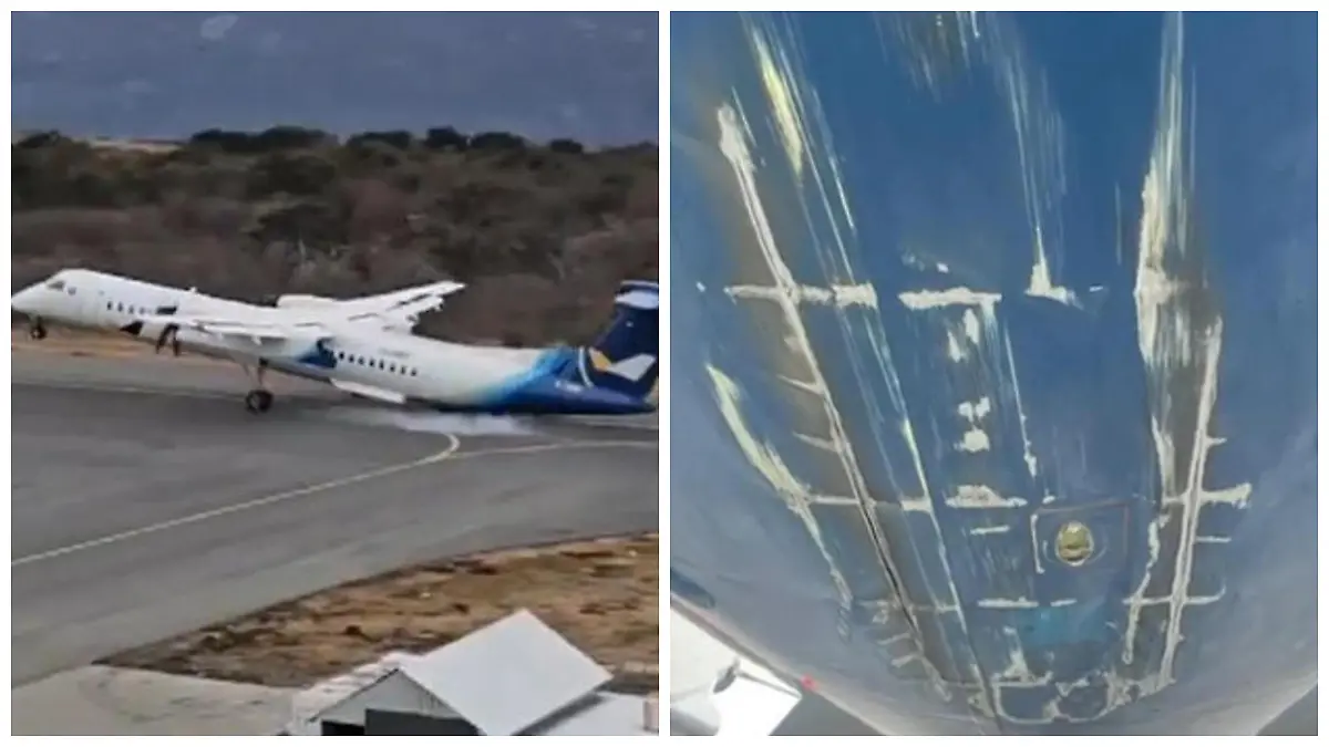 Flugzeug schrammt Landebahn in Chile Das Flugzeug war brandneu!