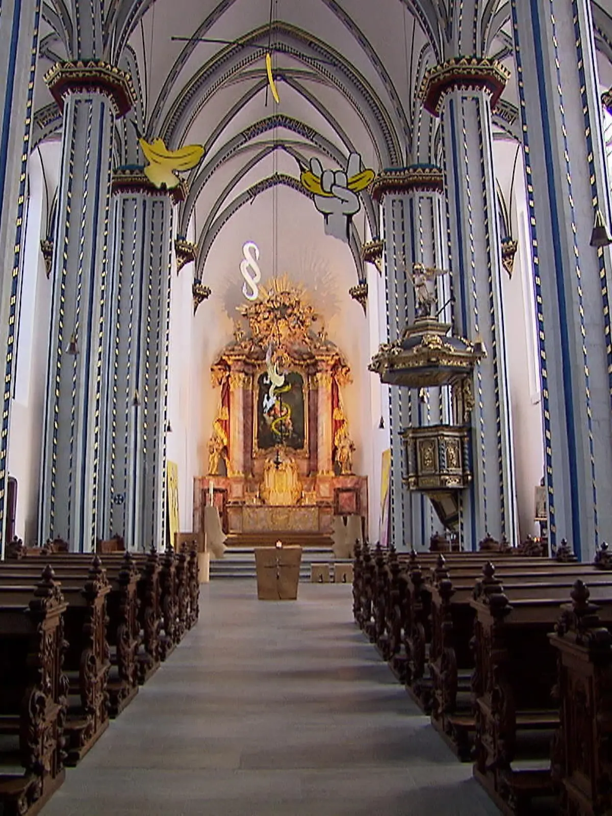 Bild zu: "Banane von Baumgärtel in Bonner Kirche"