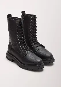 s. Oliver Schnürstiefel in Lederoptik