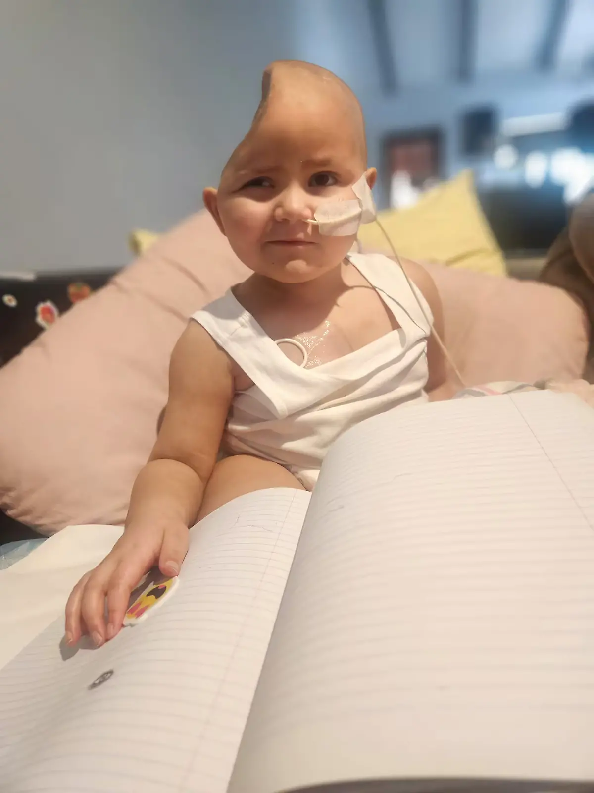 Bild zu: "Daisy (3) wurde ein Drittel des Schädels entfernt"