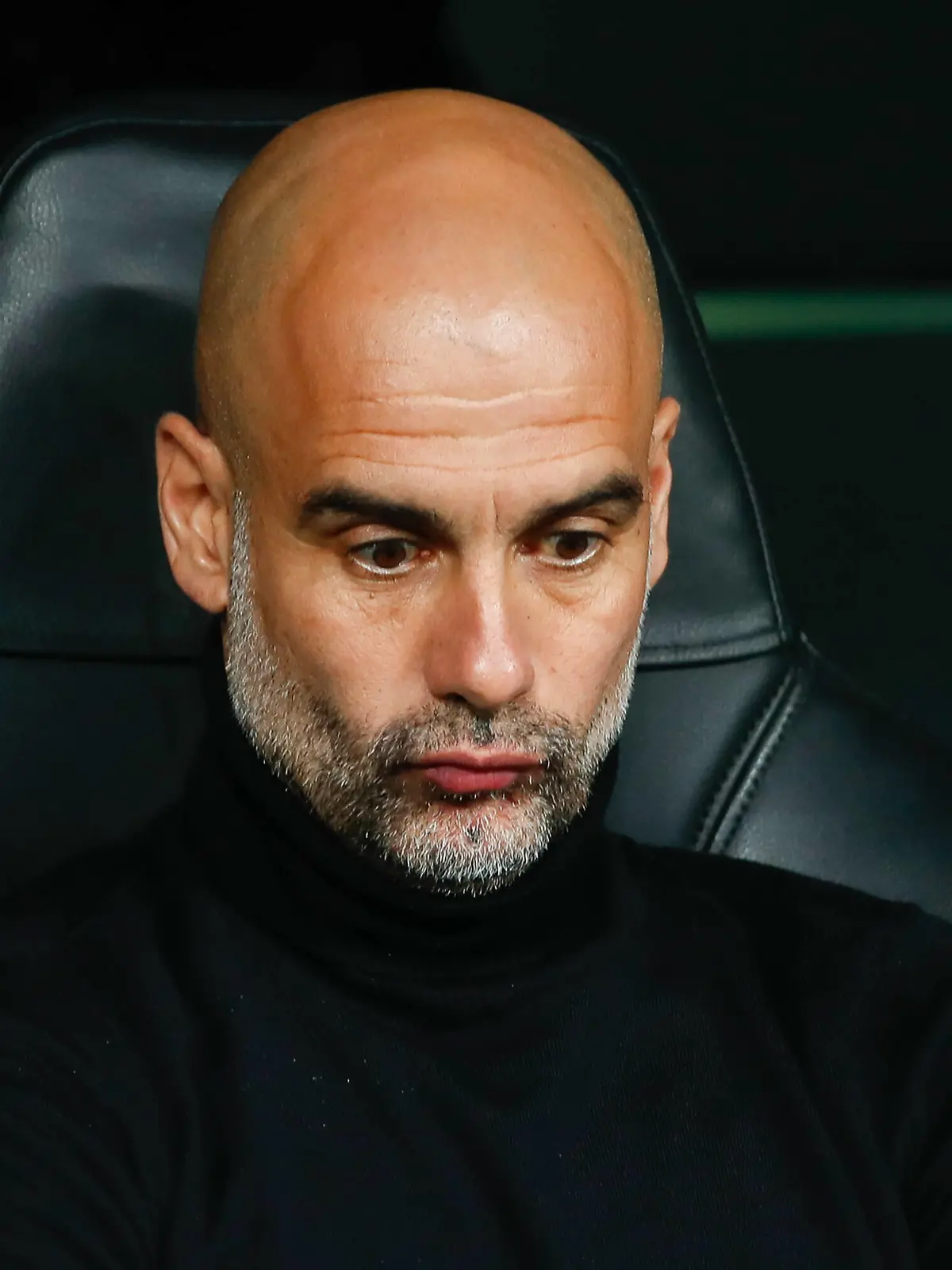  May 4, 2022, MADRID, MADRID, SPAIN: Pep Guardiola, head coach of Manchester City looks on during the UEFA Champions League, Semi-final, football match played between Real Madrid and Manchester City at Santiago Bernabeu stadium on may 04, 2022, in Madrid, Spain. MADRID SPAIN - ZUMAa181 20220504_zaa_a181_274 Copyright: xIrinaxR.xHipolitox
