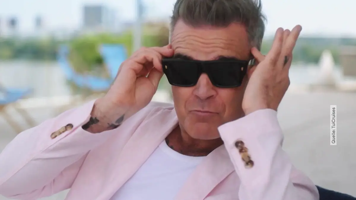 Robbie Williams geht bei „Mein Schiff Relax” an Bord Botschafter für TUI Cruises