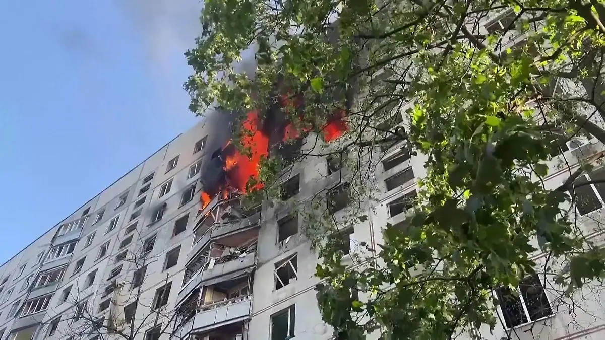 Viele Verletzte bij de Russische Angriff Brutaler Alltag in Charkiw