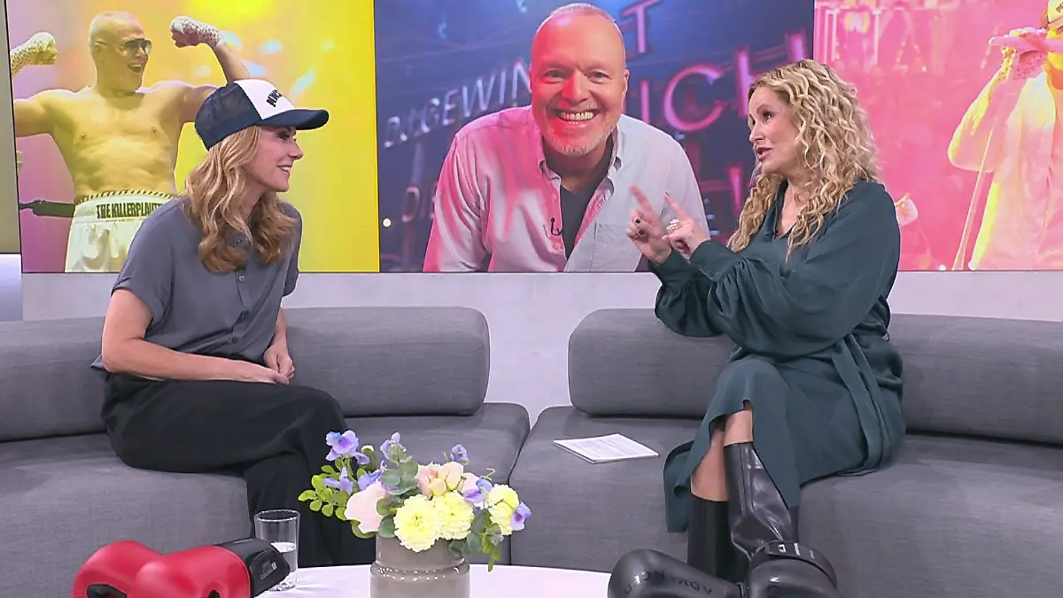 RTL-Programmgeschäftsführerin Inga Leschek und RTL-Moderatorin Katja Burkard