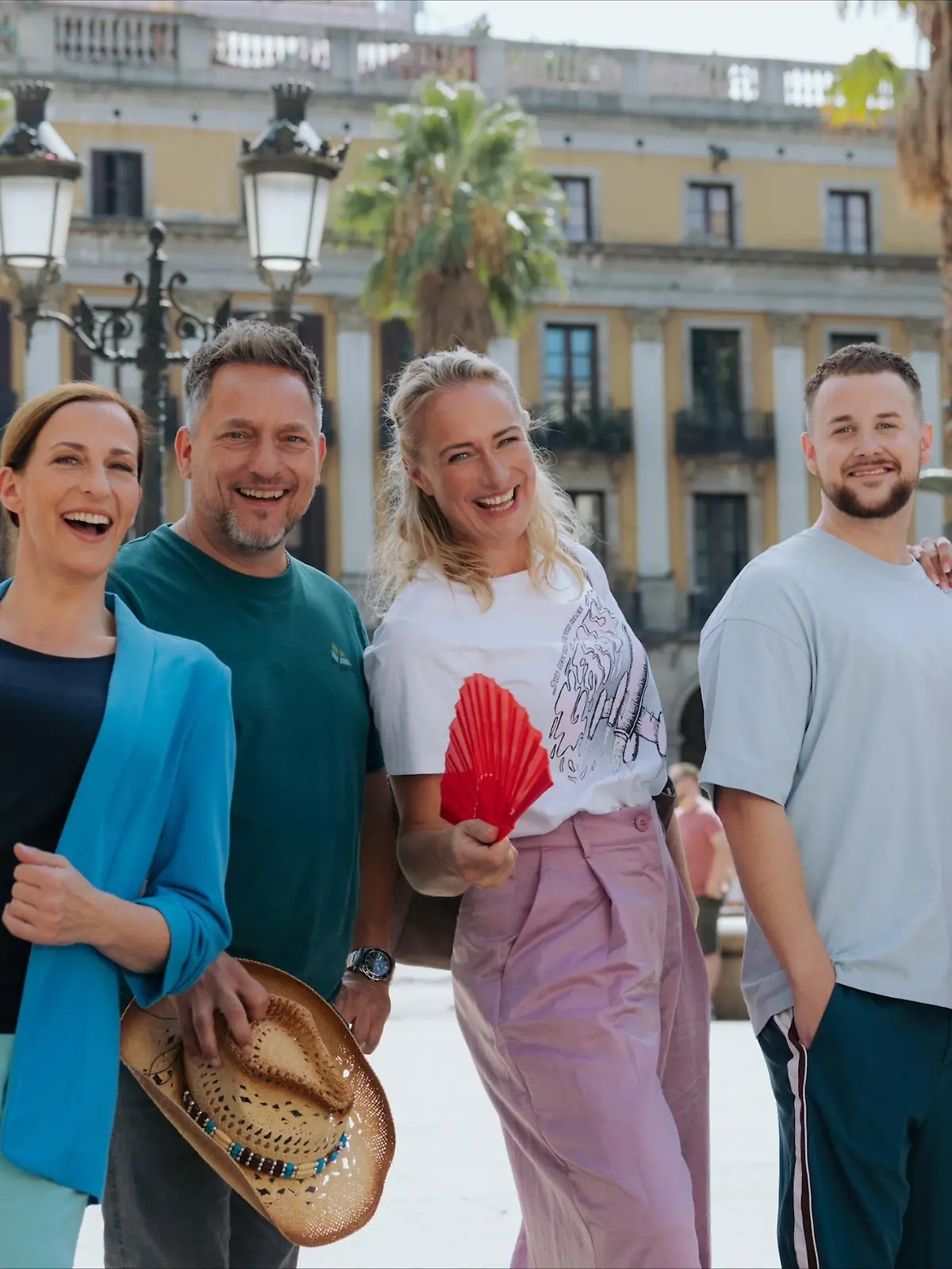 V.l.: Ulrike Frank („Katrin”), Lars Pape („Michi”), Eva Mona Rodekirchen („Maren”), Felix van Deventer („Jonas”) und Iris Mareike Steen („Lilly”)