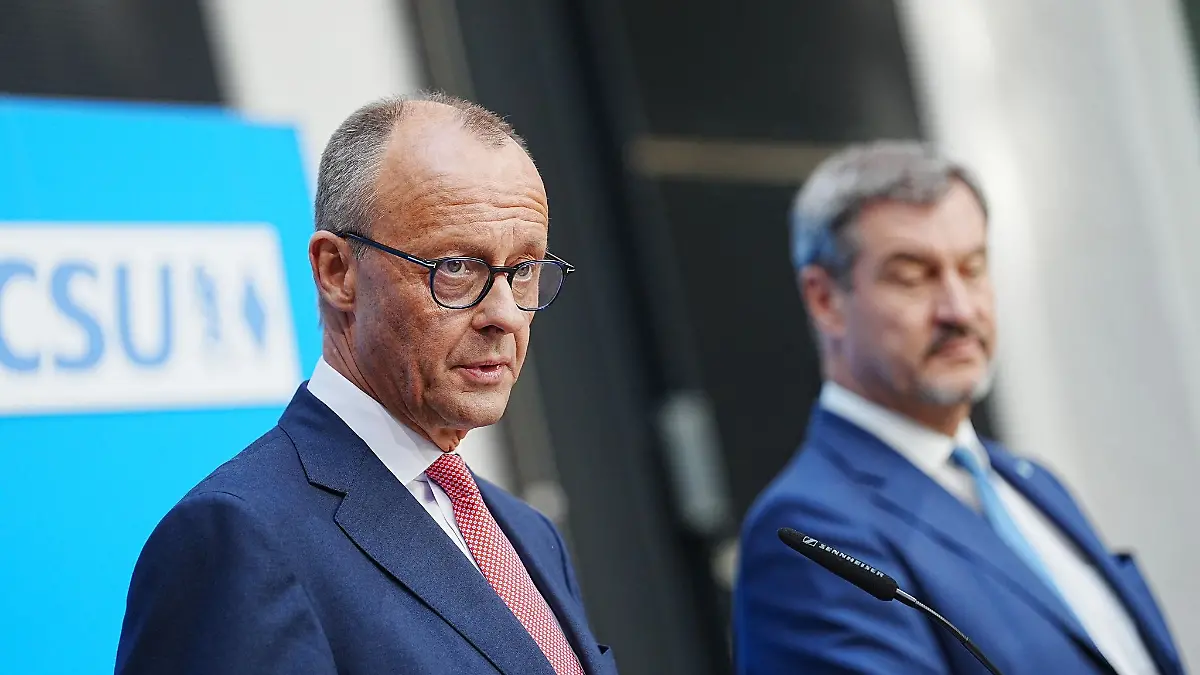 Die Parteivorsitzenden Friedrich Merz und Markus Söder haben sich über die Kanzlerkandidatur der Union geeinigt.