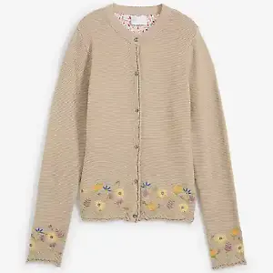 Trachten-Strickjacke mit Stickerei