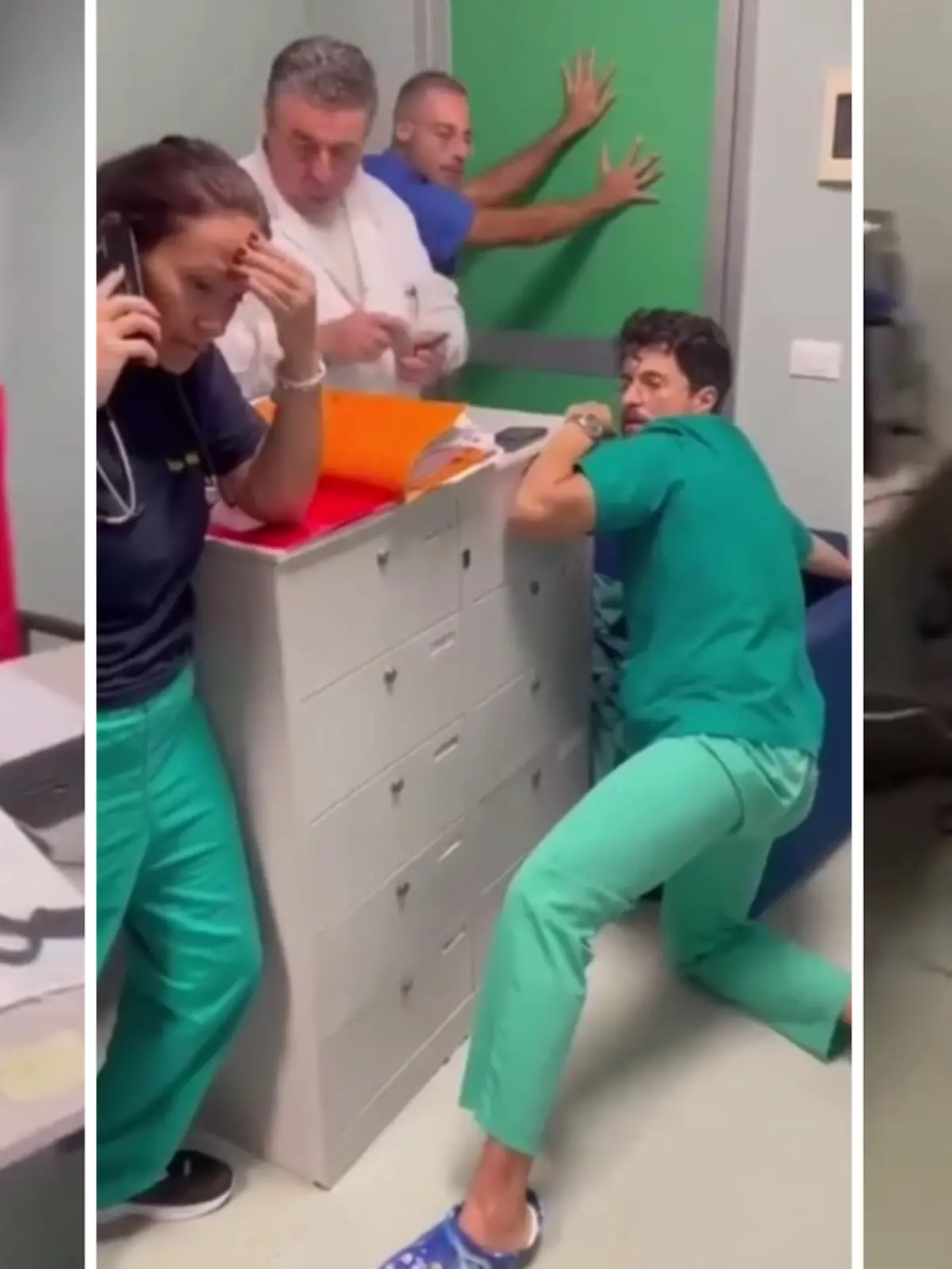Als Natasha Pugliese stirbt, eskaliert die Situation im Krankenhaus: Ihr Familie attackiert das medizinische Personal, das sich in einem Raum verbarrikadieren muss, um der Gewalt zu entkommen.