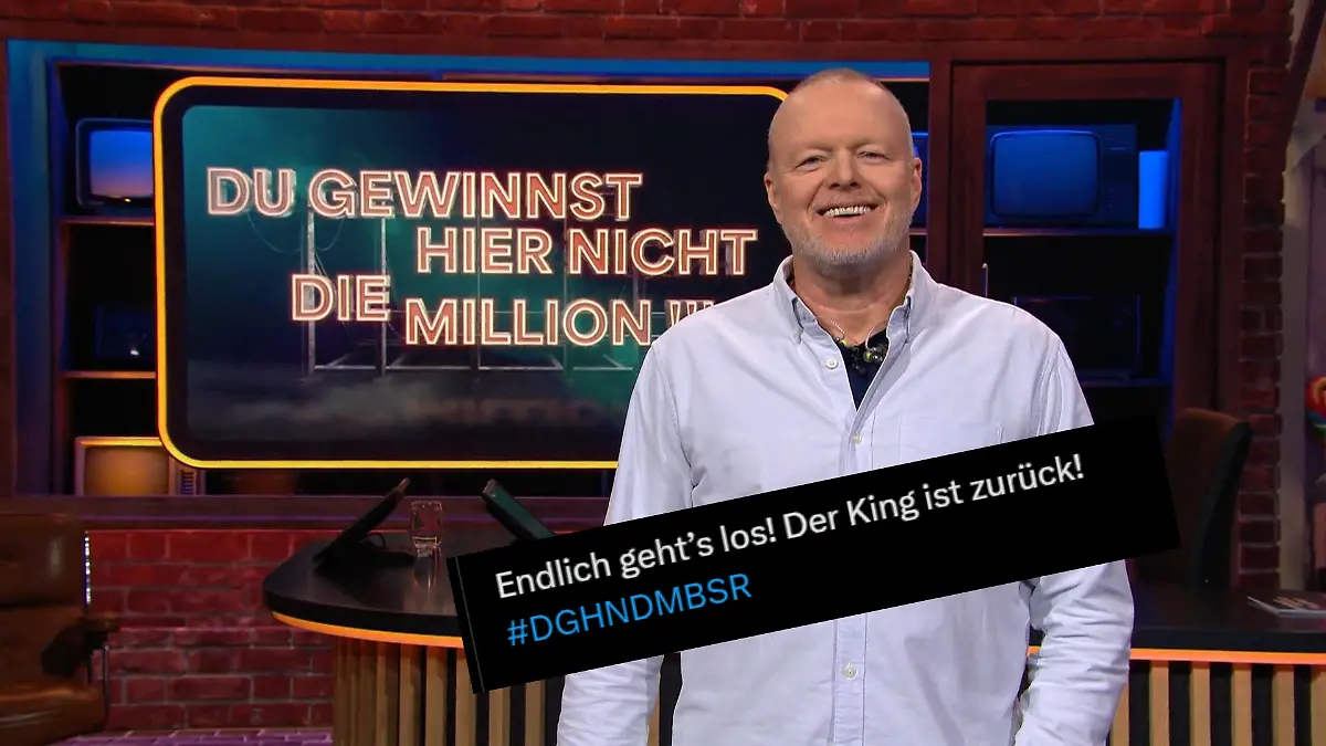Das Netz feiert Stefan Raab nach seiner Showpremiere auf RTL+