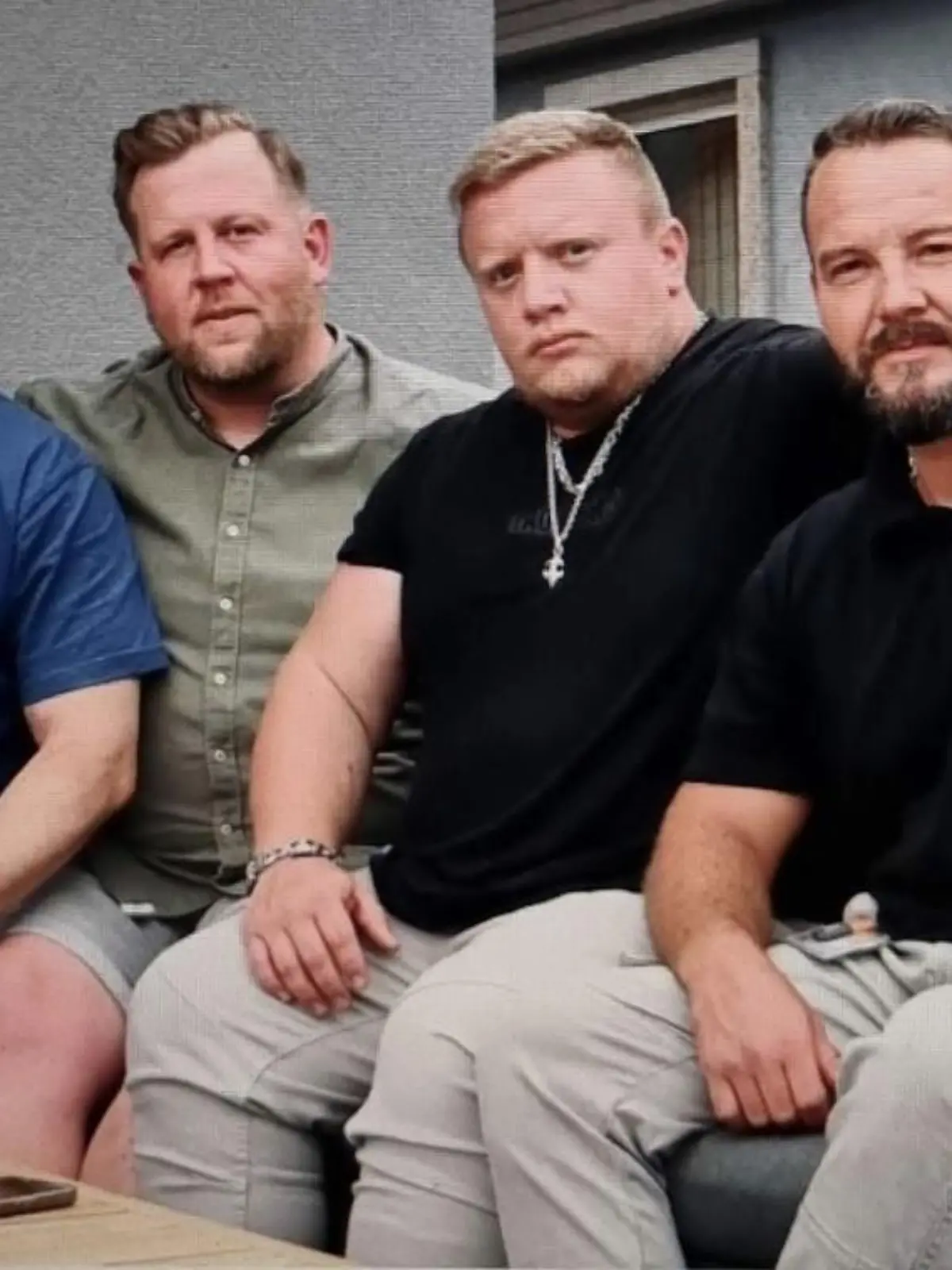 Sind fast im kroatischen Meer gestorben: Johannes, Philip, Enrico und Kevin (von l.)