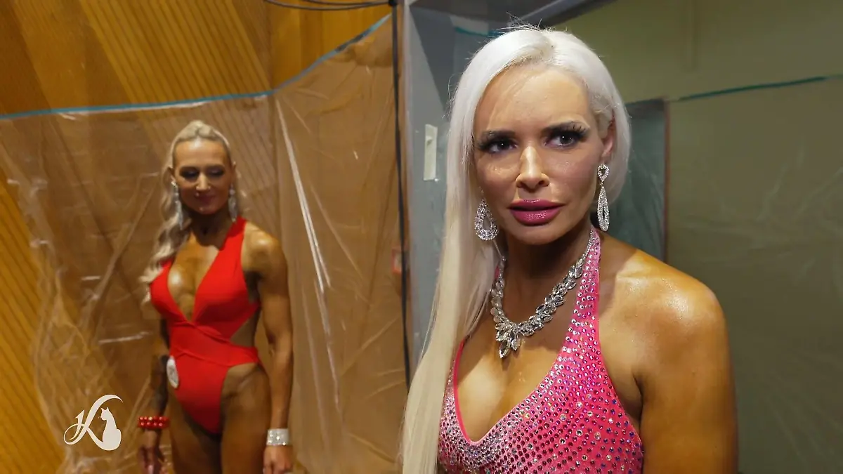 Daniela Katzenberger kurz vor ihrem Auftritt Aufregung pur