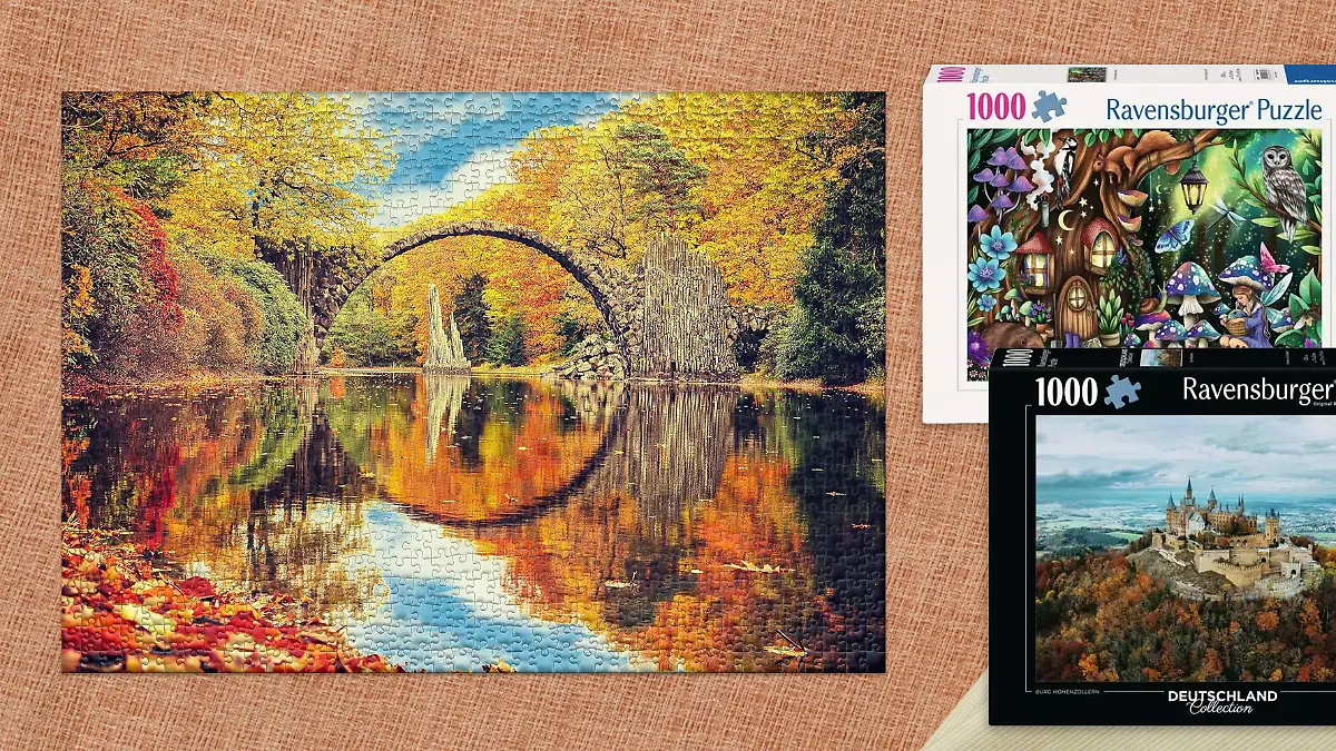 Puzzles mit herbstlichen Motiven