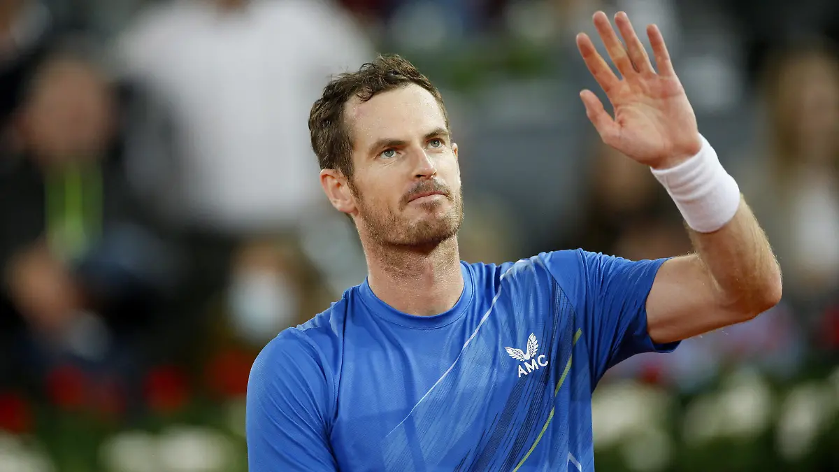 Mandatory Credit: Photo by Ella Ling/Shutterstock 12915014br Andy Murray of GBR celebrates Mutua Madrid Open, Tennis, La Caja Magica, Madrid, Spain - 02 May 2022 Mutua Madrid Open, Tennis, La Caja Magica, Madrid, Spain - 02 May 2022 PUBLICATIONxINxGERxSUIxAUTXHUNxGRExMLTxCYPxROMxBULxUAExKSAxONLY Copyright: xEllaxLing/Shutterstockx 12915014br
