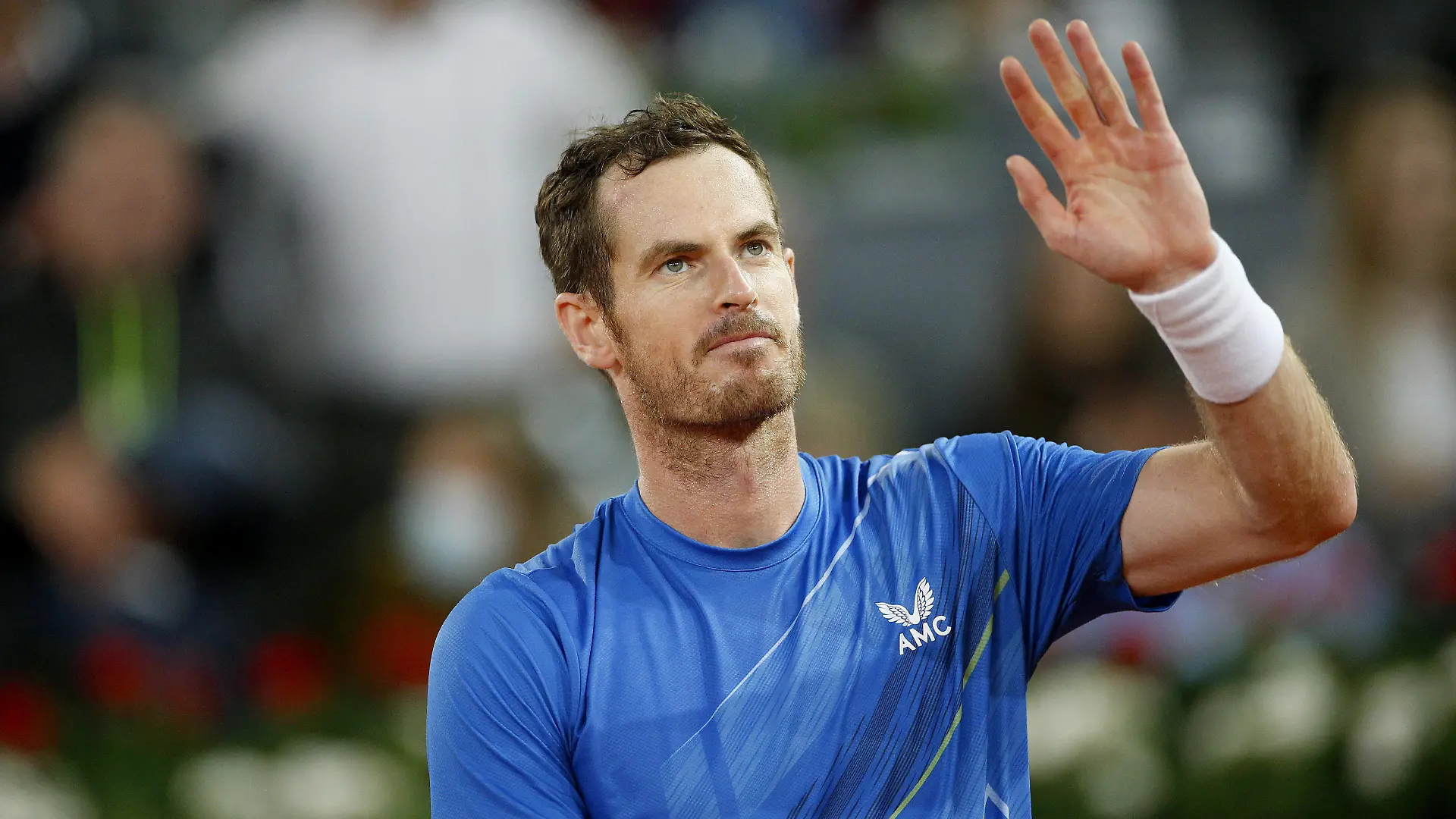  Mandatory Credit: Photo by Ella Ling/Shutterstock 12915014br Andy Murray of GBR celebrates Mutua Madrid Open, Tennis, La Caja Magica, Madrid, Spain - 02 May 2022 Mutua Madrid Open, Tennis, La Caja Magica, Madrid, Spain - 02 May 2022 PUBLICATIONxINxGERxSUIxAUTXHUNxGRExMLTxCYPxROMxBULxUAExKSAxONLY Copyright: xEllaxLing/Shutterstockx 12915014br