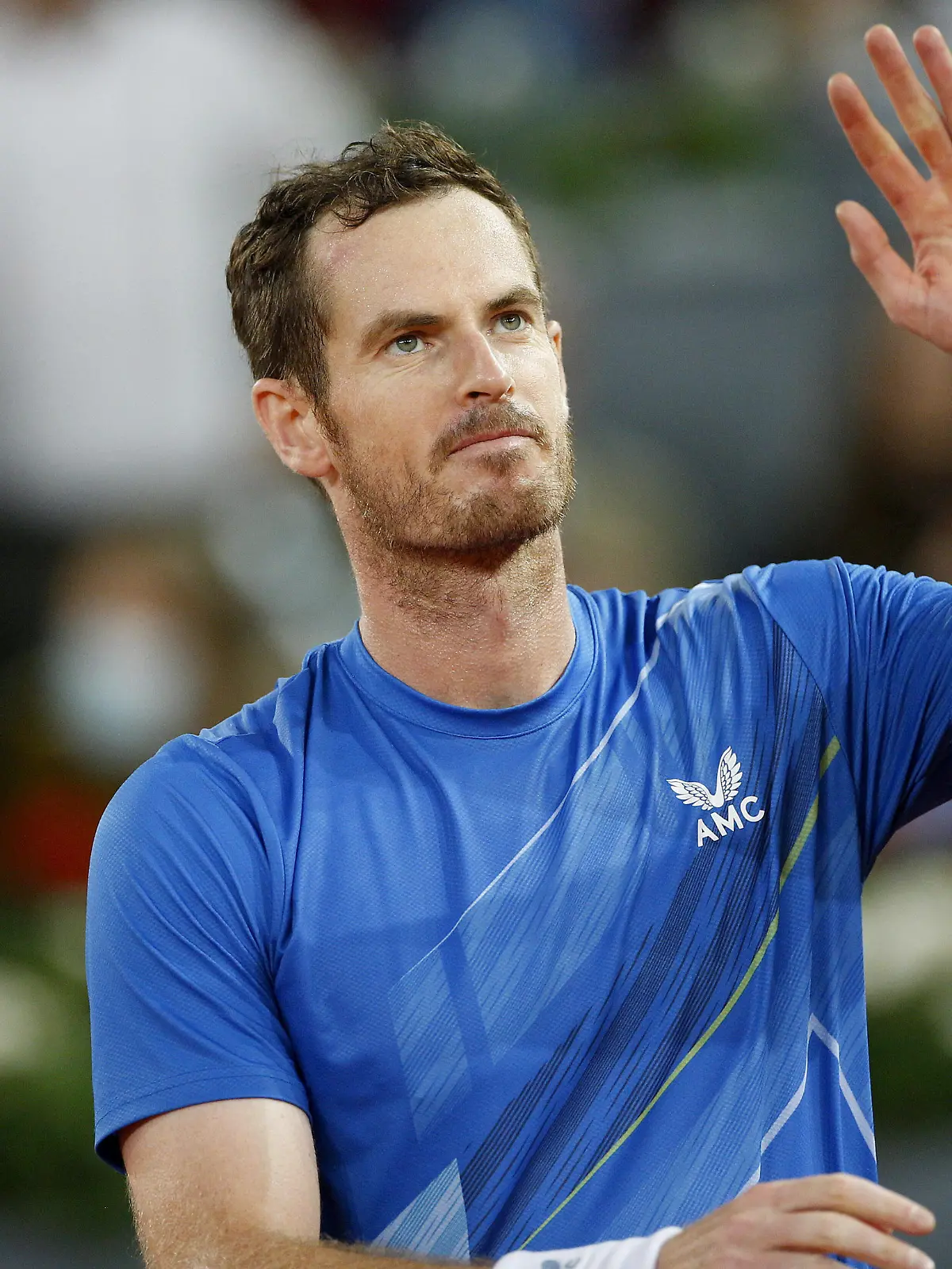 Mandatory Credit: Photo by Ella Ling/Shutterstock 12915014br Andy Murray of GBR celebrates Mutua Madrid Open, Tennis, La Caja Magica, Madrid, Spain - 02 May 2022 Mutua Madrid Open, Tennis, La Caja Magica, Madrid, Spain - 02 May 2022 PUBLICATIONxINxGERxSUIxAUTXHUNxGRExMLTxCYPxROMxBULxUAExKSAxONLY Copyright: xEllaxLing/Shutterstockx 12915014br