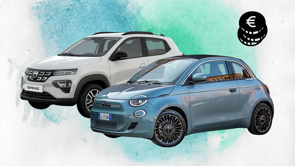 Nicht nur Kleinwagen wie der knuffige Fiat 500e sind mittlerweile in der elektrischen Version günstig zu leasen. Auch Dacia hat mit dem Spring ein attraktives Angebot auf Lager.