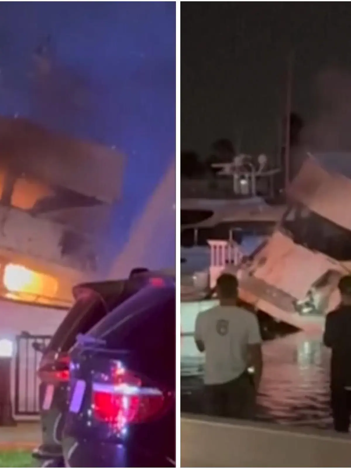 Bild zu: "Gefährliche Ladung an Bord! Mega-Flammen verschlingen Luxusjacht"