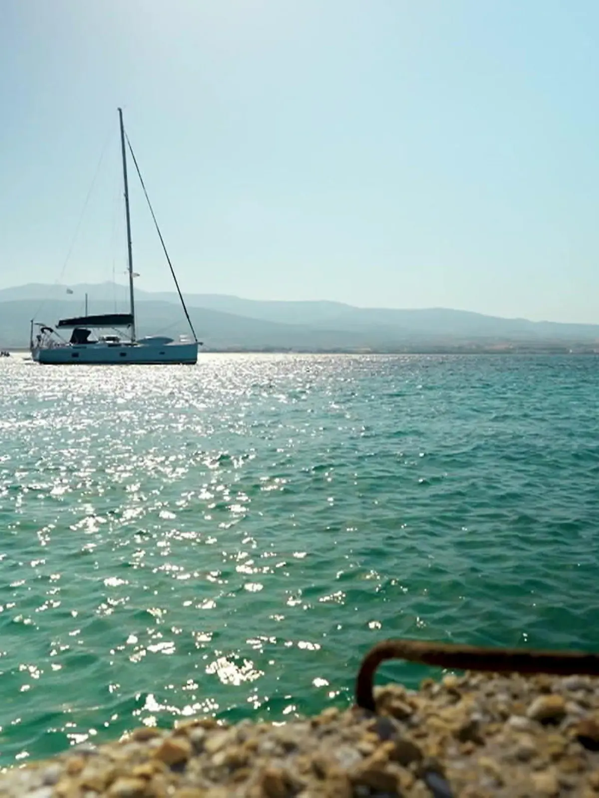 Die griechische Insel Antiparos. 