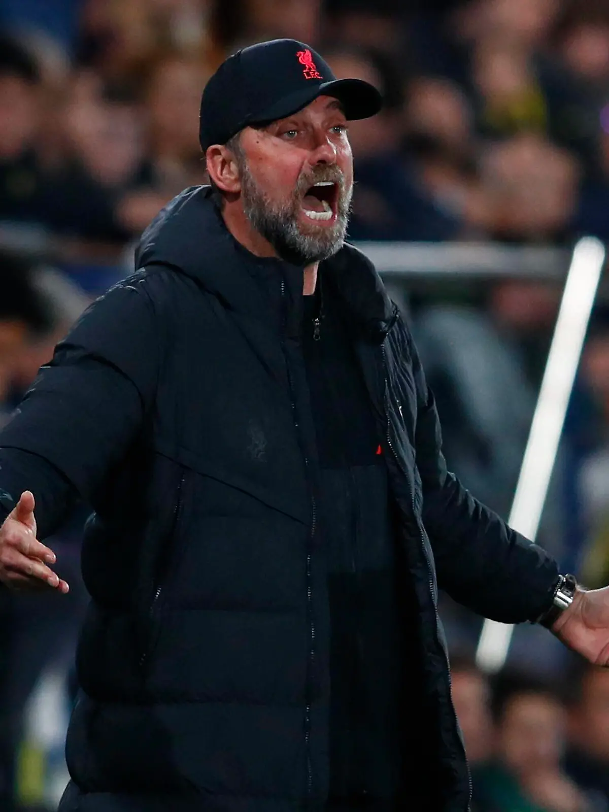  03 May 2022, Spain, Villarreal: Soccer: Champions League, Villarreal FC vs Liverpool, semifinal second leg at Estadio de la Ceramica. Villarreal, Castellon Jurgen Klopp 900/Cordon Press *** 03 May 2022, Spain, Villarreal Soccer Champions League, Villarreal FC vs Liverpool, semifinal second leg at Estadio de la Ceramica Villarreal, Castellon Jurgen Klopp 900 Cordon Press PUBLICATIONxNOTxINxFRAxESPxITA 900/CordonxPress