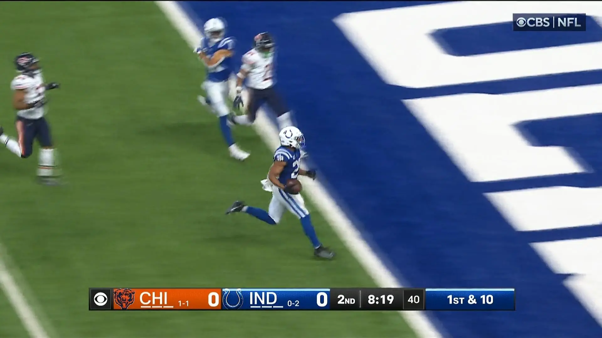 Touchdown begeistert nicht nur die RTL-Kommentatoren Riesen Lauf in die Endzone!