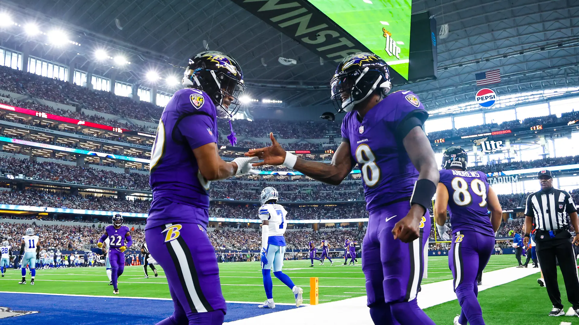 Gute Laune bei den Baltimore Ravens