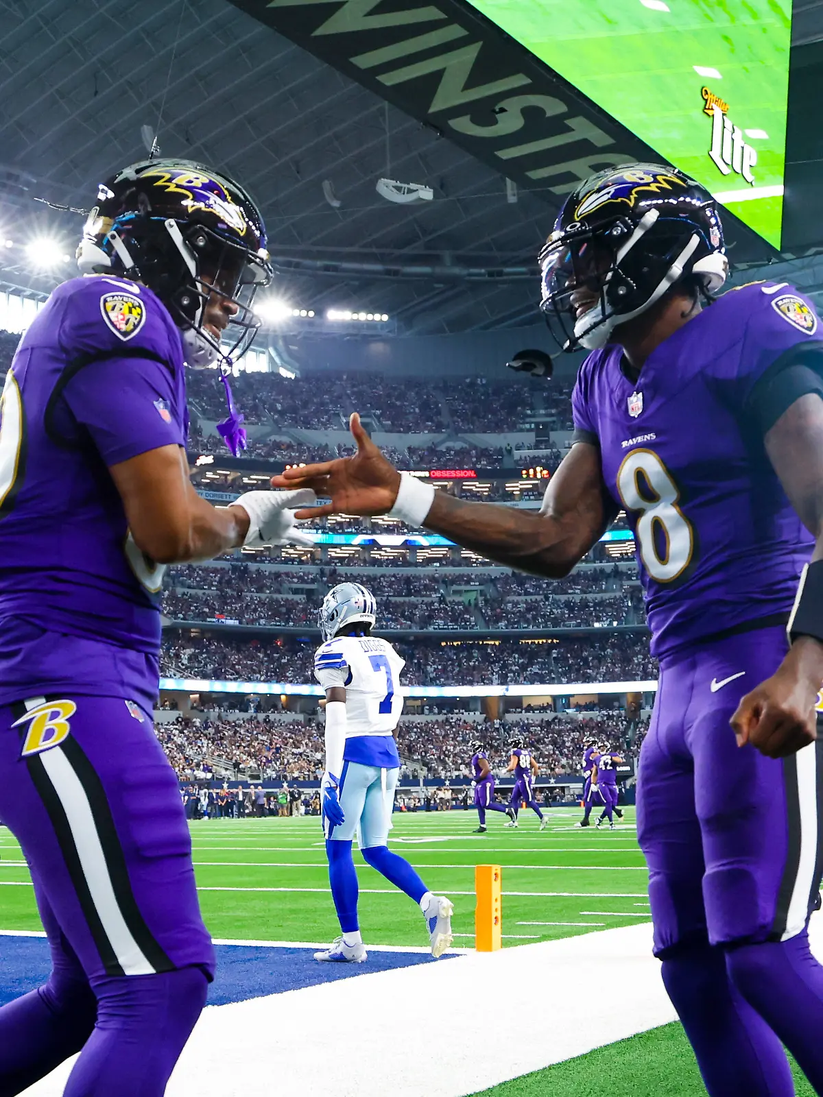 Gute Laune bei den Baltimore Ravens