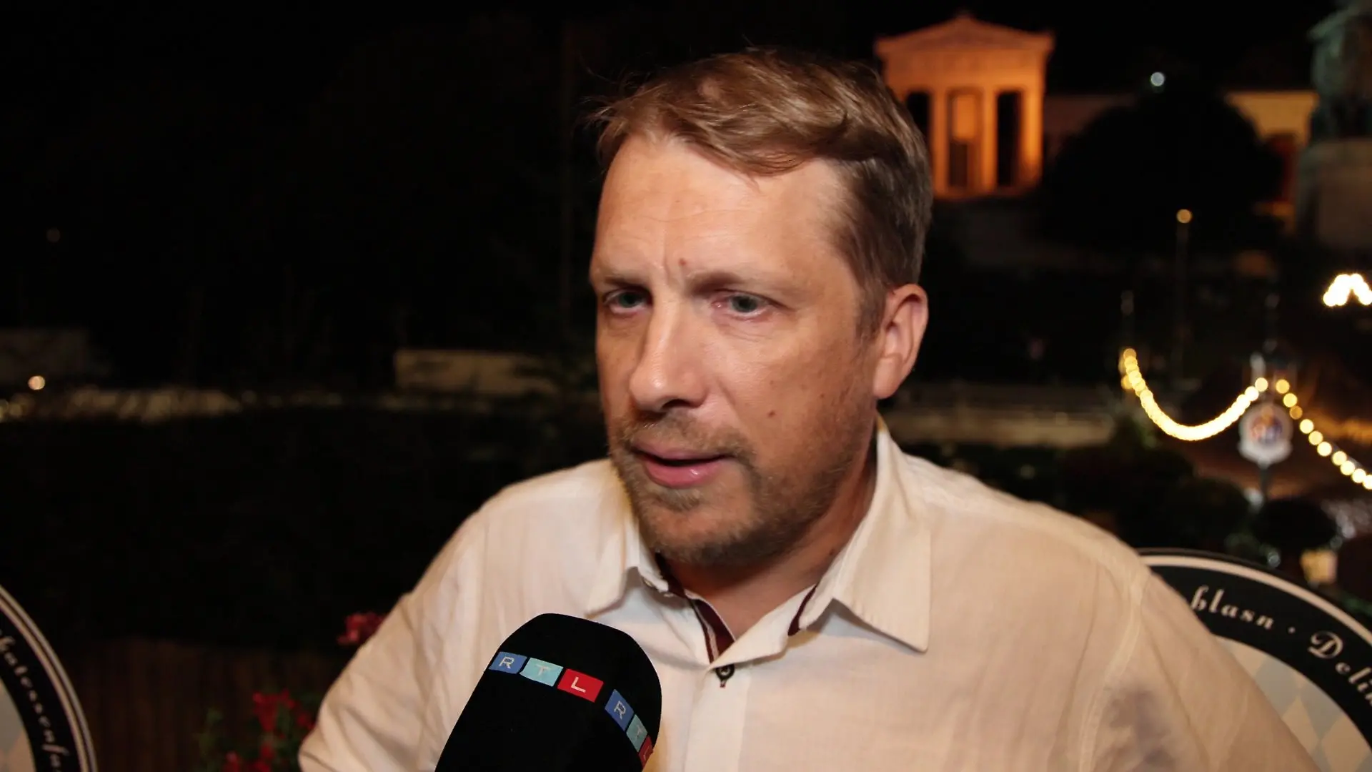 Oliver Pocher im RTL-Interview auf dem Oktoberfest.